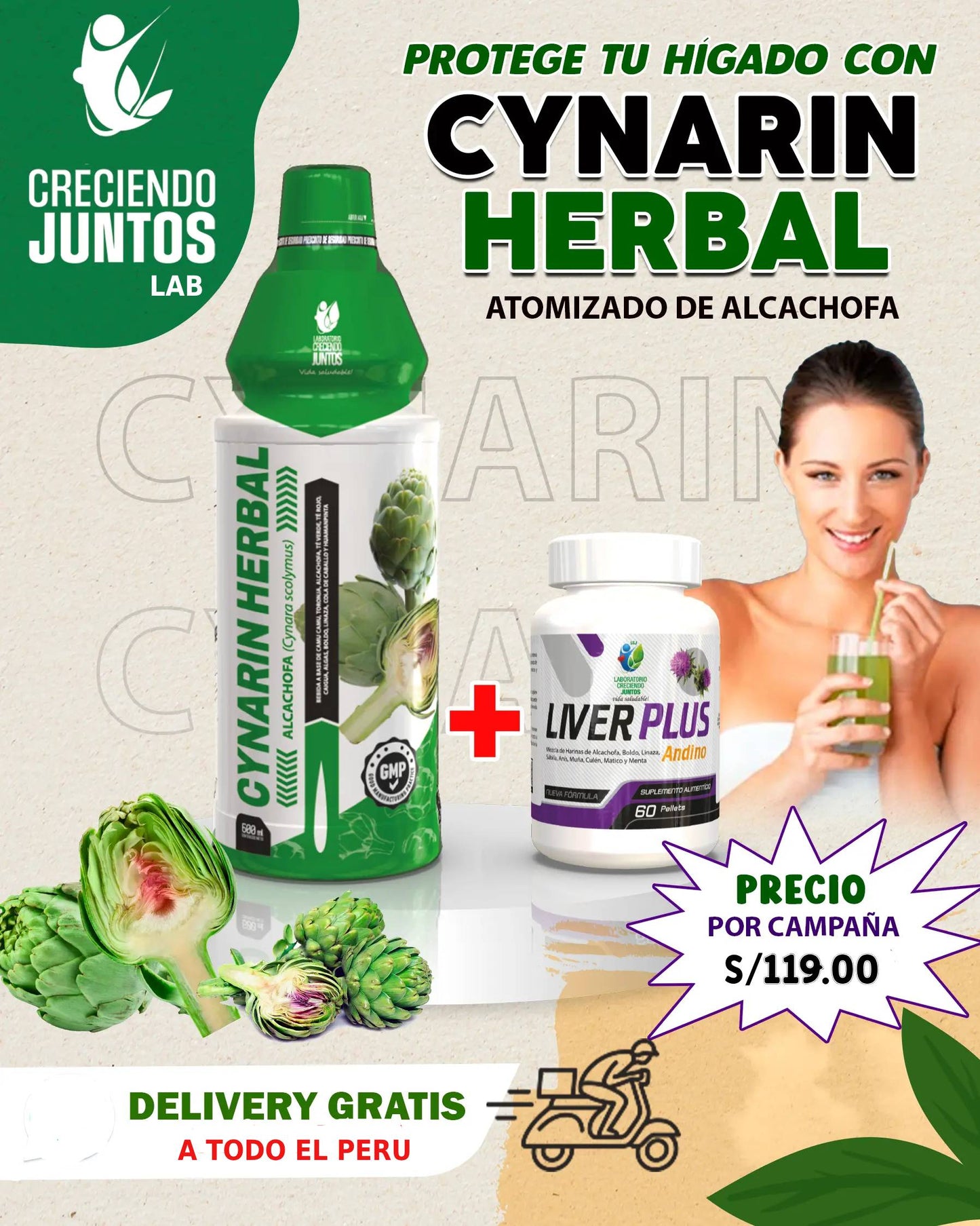 CYNARIN HERBAL - ATOMIZADO DE ALCACHOFA